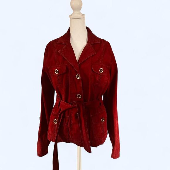 Maurice's Junior Cranberry Jacket, Size Large RN#51783 - Picture 1 of 8